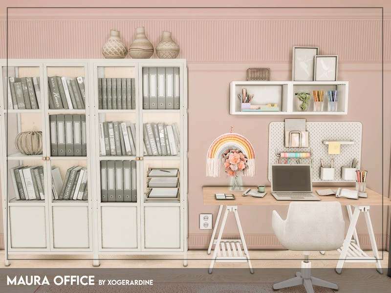 Sims 4 Maura Office (TSR only CC) by xogerardine