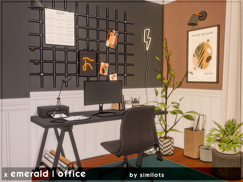Sims 4 Emerald | office | TSR only CC by similots