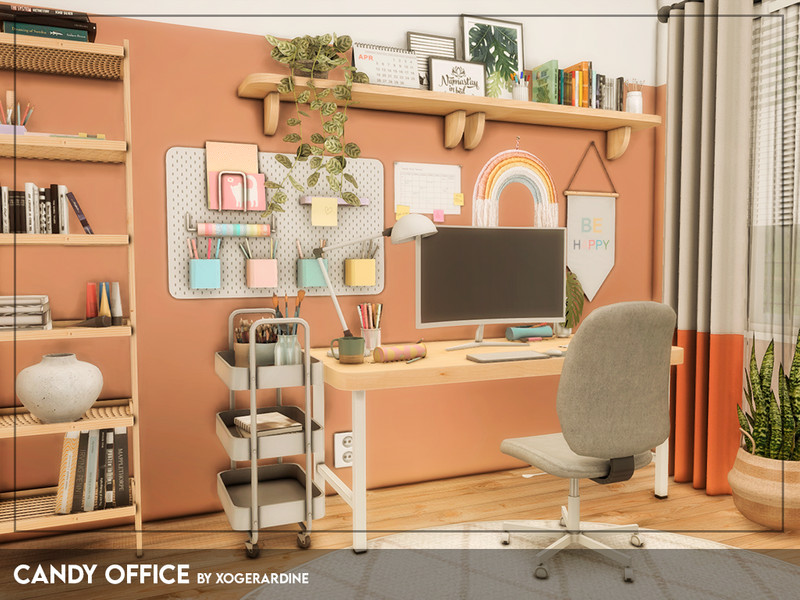 Sims 4 Candy Office (TSR only CC) by xogerardine