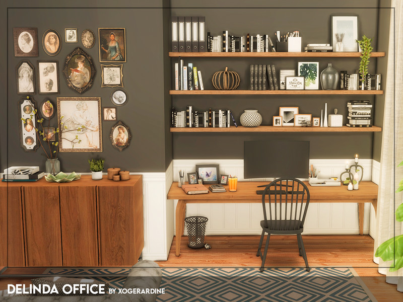 Sims 4 Delinda Office (TSR only CC) by xogerardine