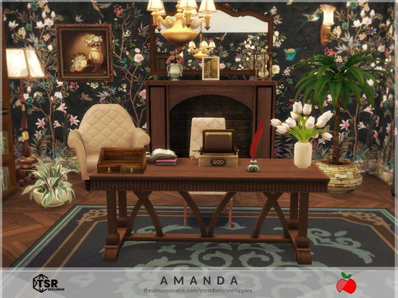Sims 4 Amanda office by melapples