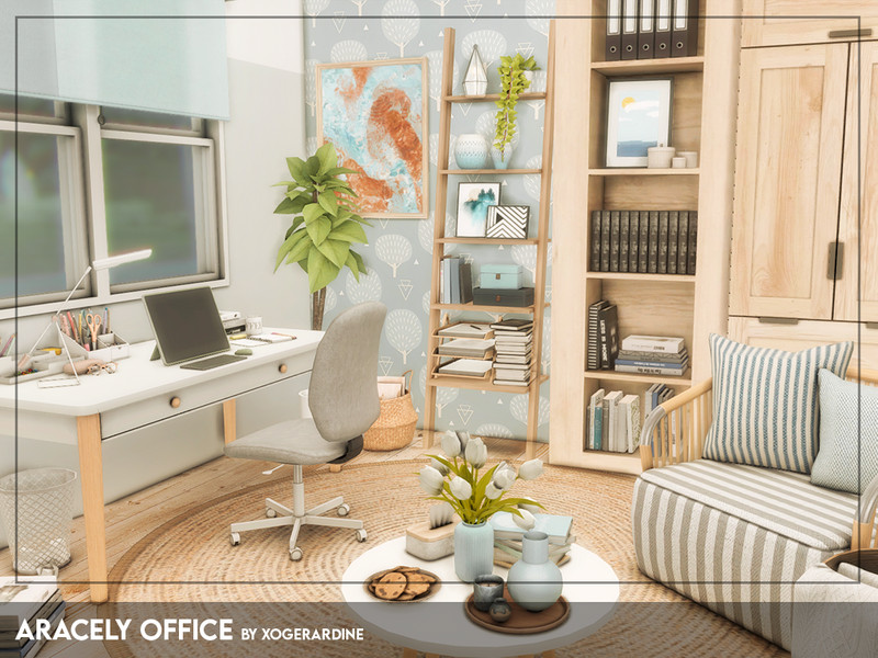 Sims 4 Aracely Office (TSR only CC) by xogerardine