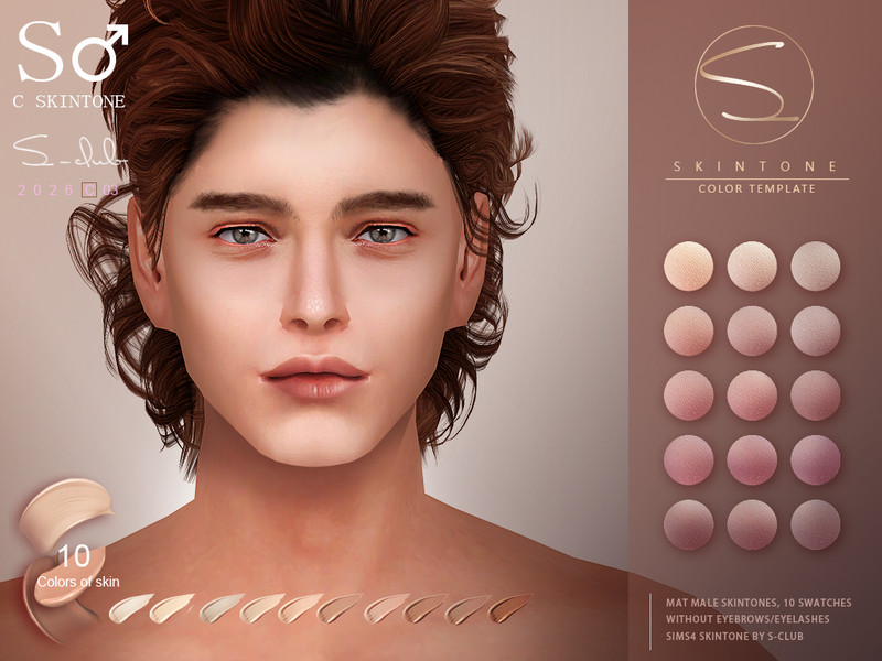 Sims 4 sclub_ts4_skin_ 0326 M by S-Club