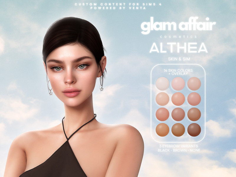 Sims 4 Glam Affair - Althea Skin by VentaStudio
