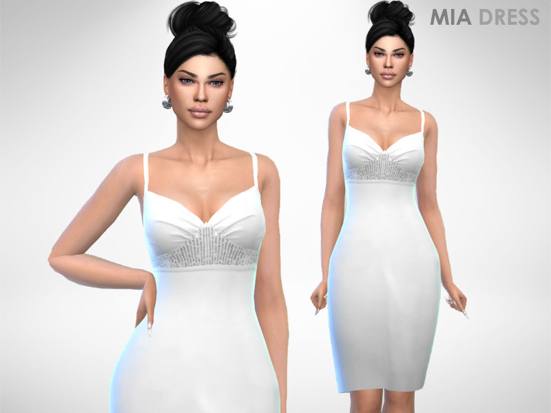 Sims 4 Mia Dress by Puresim