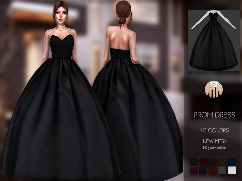 Sims 4 Prom Dress BD100 by busra-tr