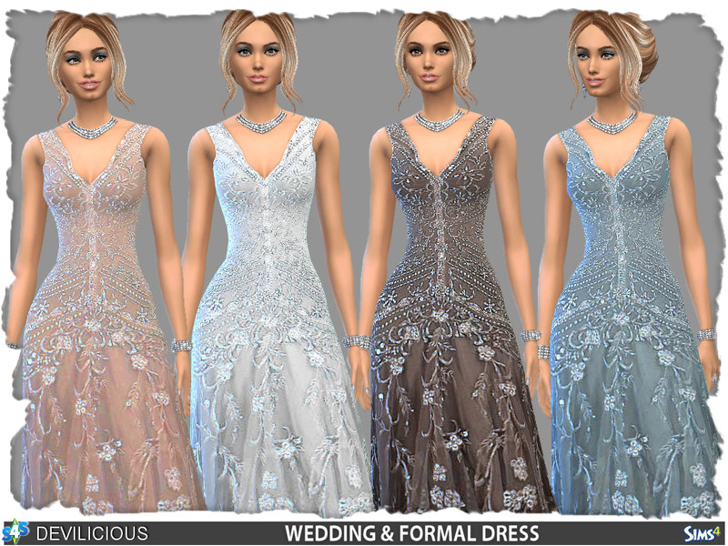 Sims 4 W&F Dress by Devilicious
