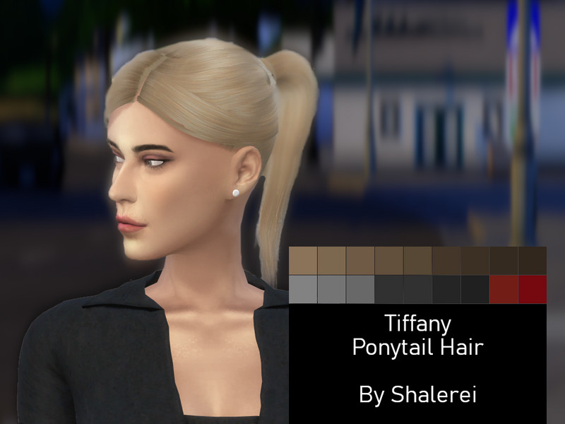 Sims 4 Shalerei |  Ponytail hairstyle - Tiffany by Shalerei