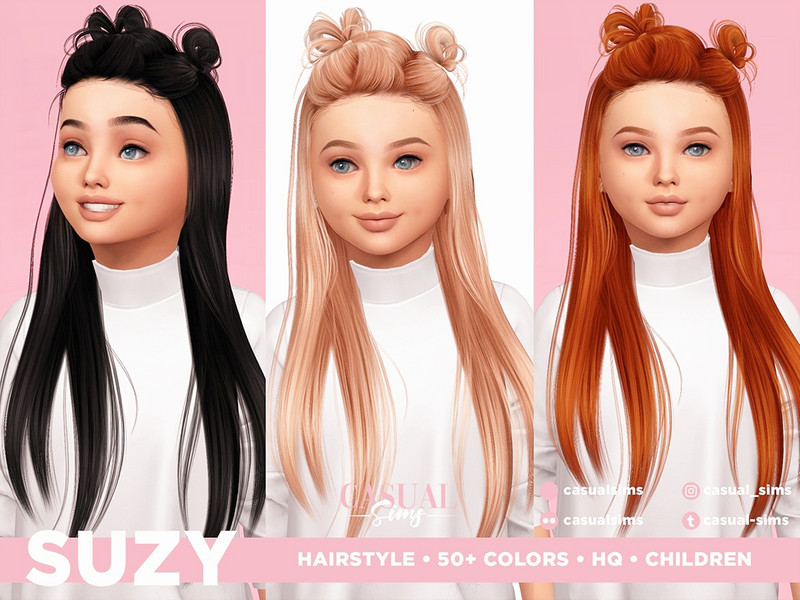 Sims 4 Suzy Hairstyle by Casual_Sims