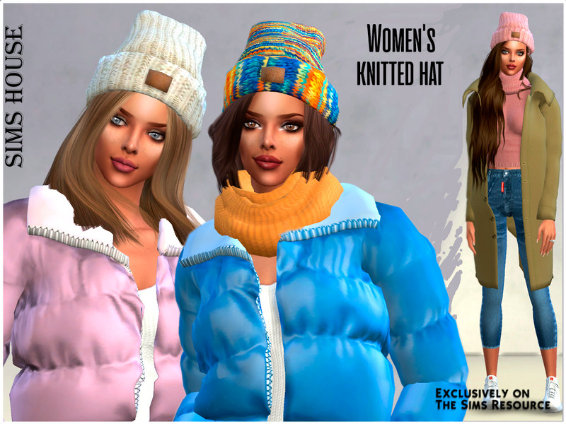 Sims 4 knitted hat by Sims House