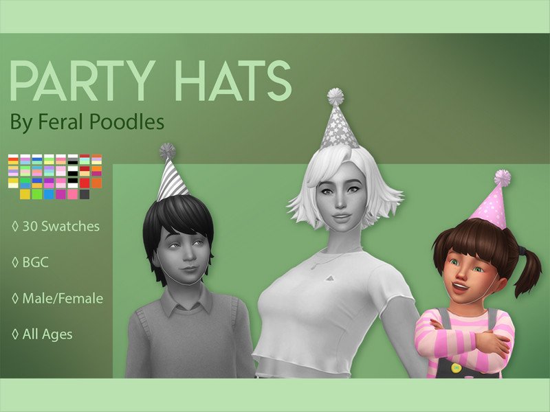 Sims 4 Party Hat (Toddler) by feralpoodles