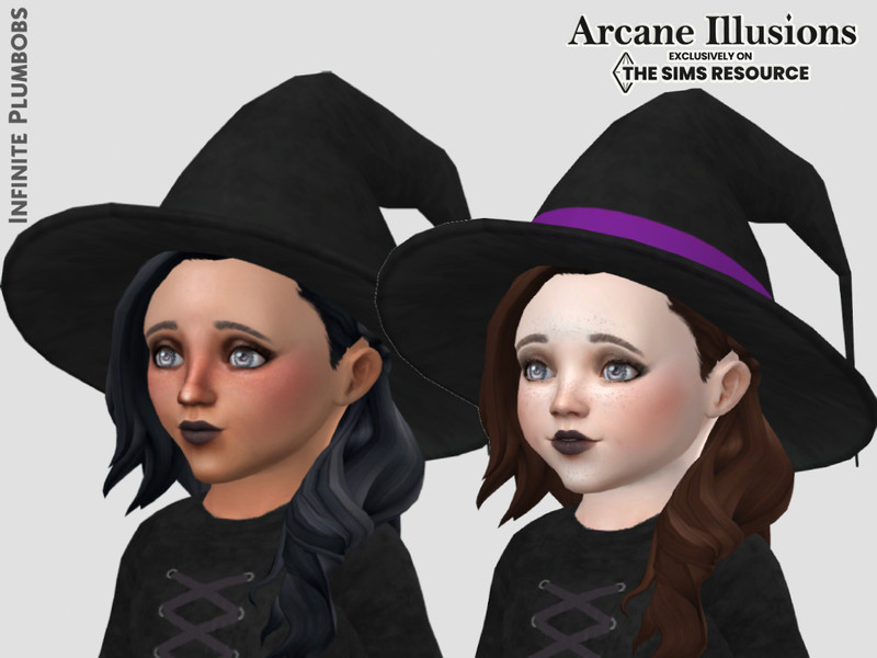 Sims 4 Arcane Illusions Toddler Witches Hat by InfinitePlumbobs