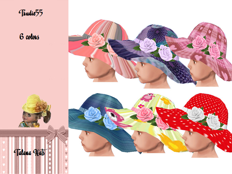 Sims 4 Talana Hat (Base game) by TrudieOpp