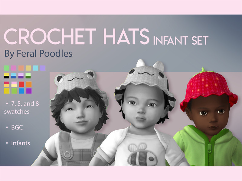 Sims 4 Berry Hat (Infants) by feralpoodles
