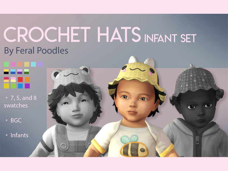 Sims 4 Bee Hat (Infants) by feralpoodles