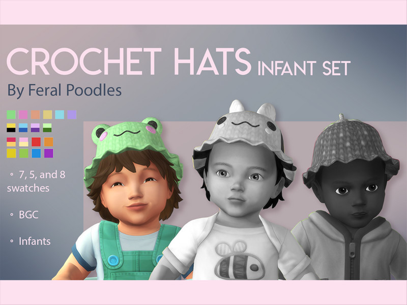 Sims 4 Froggy Hat (Infants) by feralpoodles