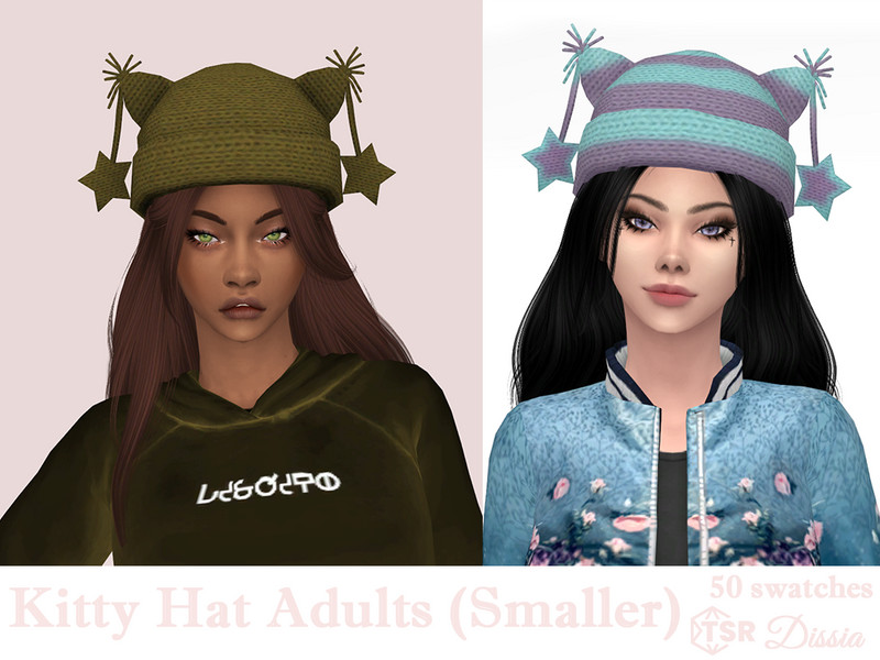 Sims 4 Kitty Hat (Smaller) by Dissia