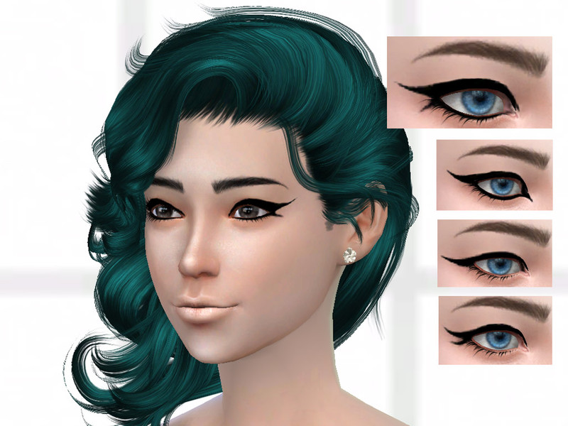 Sims 4 SETK Winged Eyeliner by Auradragon