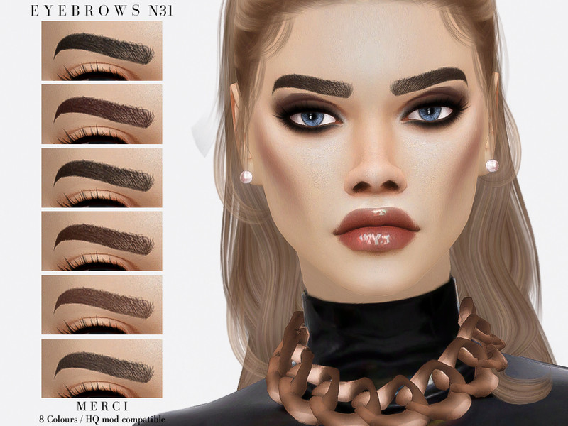 Sims 4 Eyebrows N31 by -Merci-