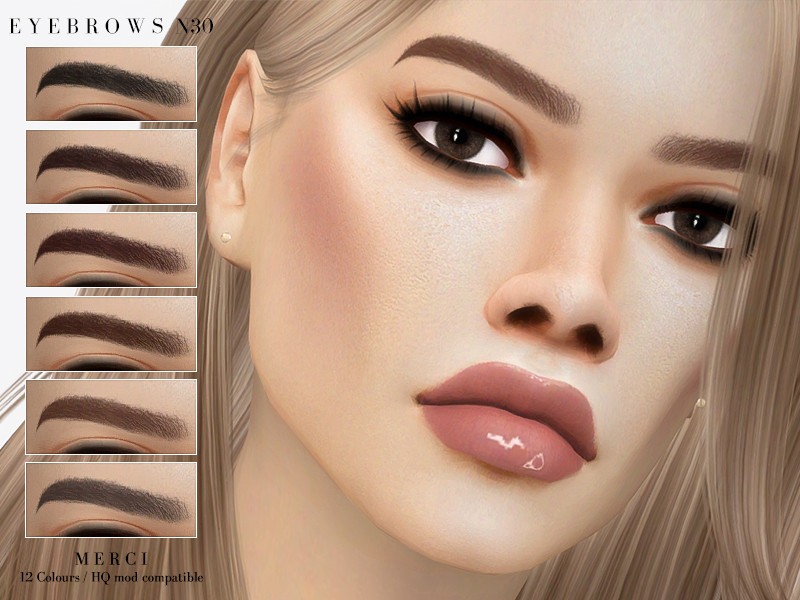 Sims 4 Eyebrows N30 by -Merci-