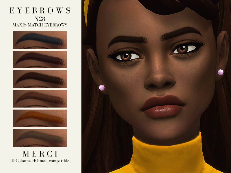 Sims 4 Merci Eyebrows N28 by -Merci-