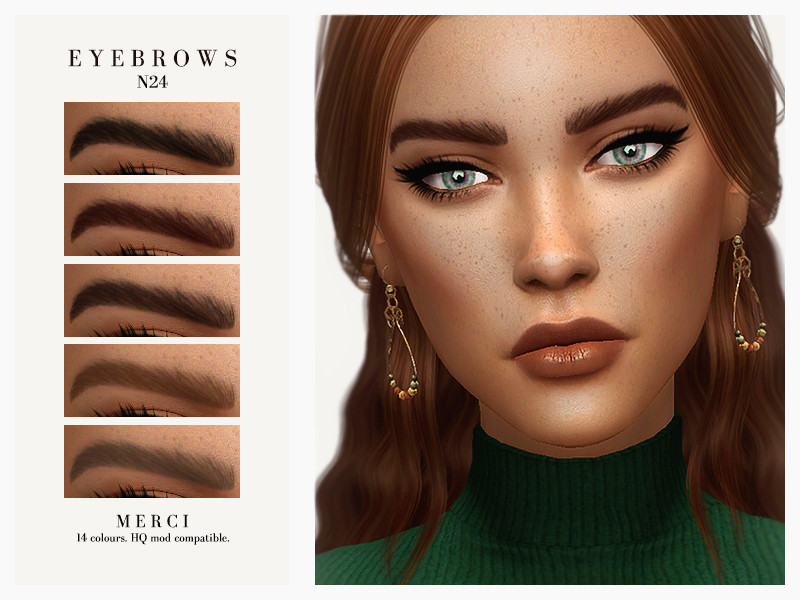 Sims 4 Eyebrows N24 by -Merci-