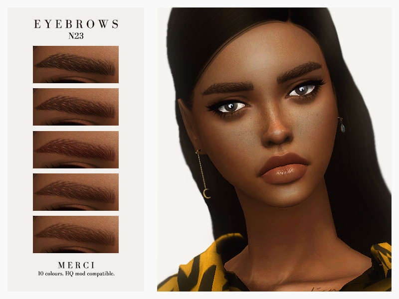 Sims 4 Eyebrows N23 by -Merci-