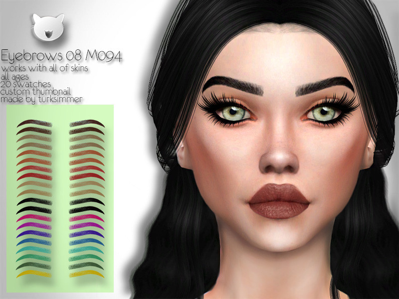 Sims 4 Eyebrows 08 M094 by turksimmer
