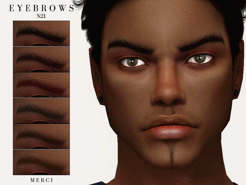 Sims 4 Eyebrows N21 by -Merci-