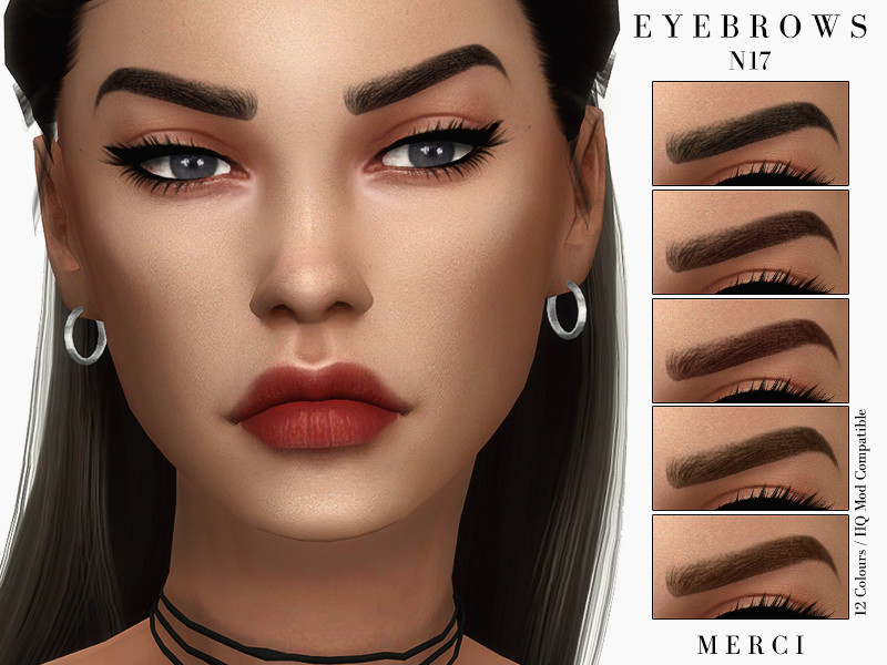 Sims 4 Eyebrows N17 by -Merci-
