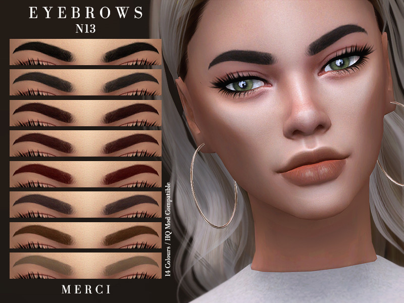 Sims 4 Eyebrows N13 by -Merci-