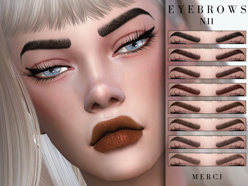 Sims 4 Eyebrows N11 by -Merci-