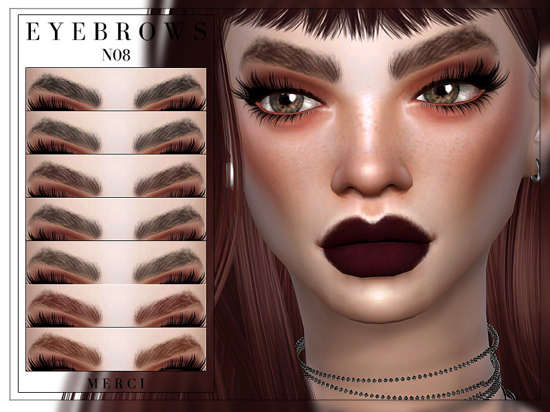 Sims 4 Eyebrows N08 by -Merci-