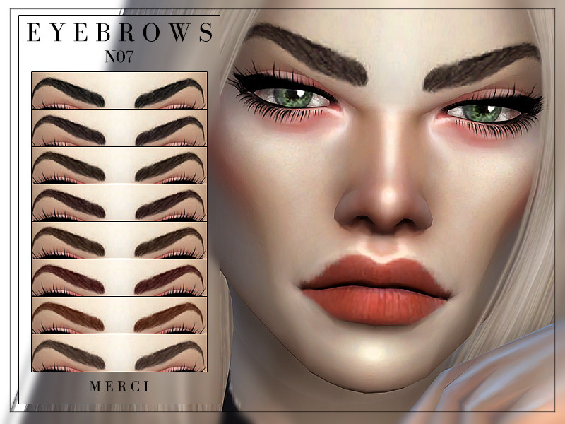 Sims 4 Eyebrows N07 by -Merci-