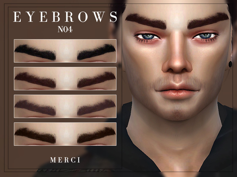 Sims 4 Eyebrows N04 by -Merci-