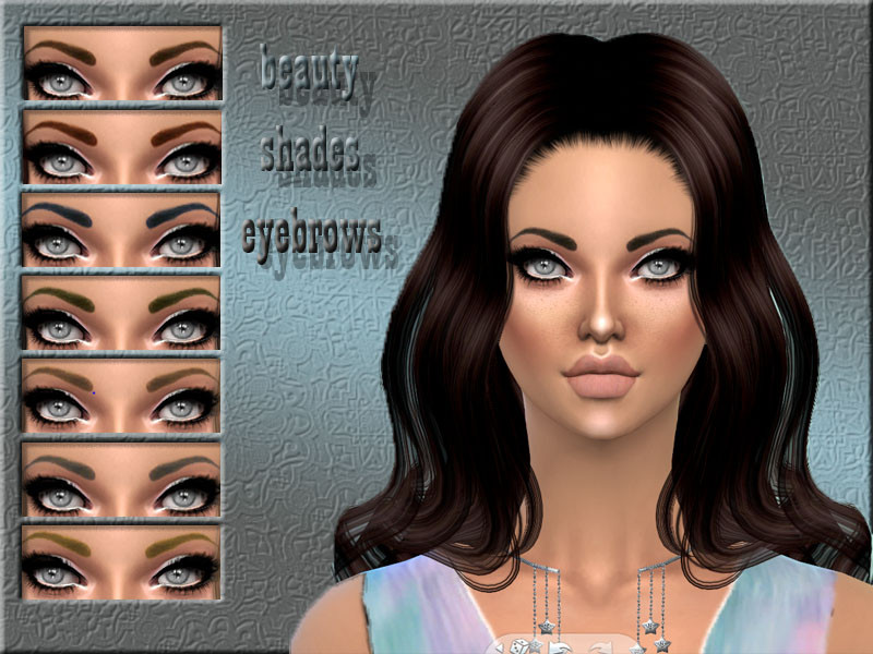Sims 4 beauty shades eyebrows by linaaa2017