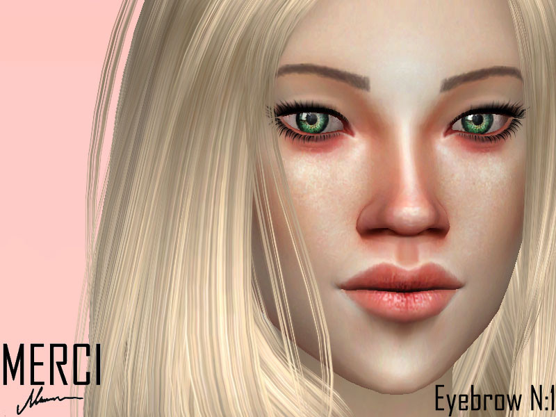 Sims 4 Merci Eyebrows N.1 by -Merci-