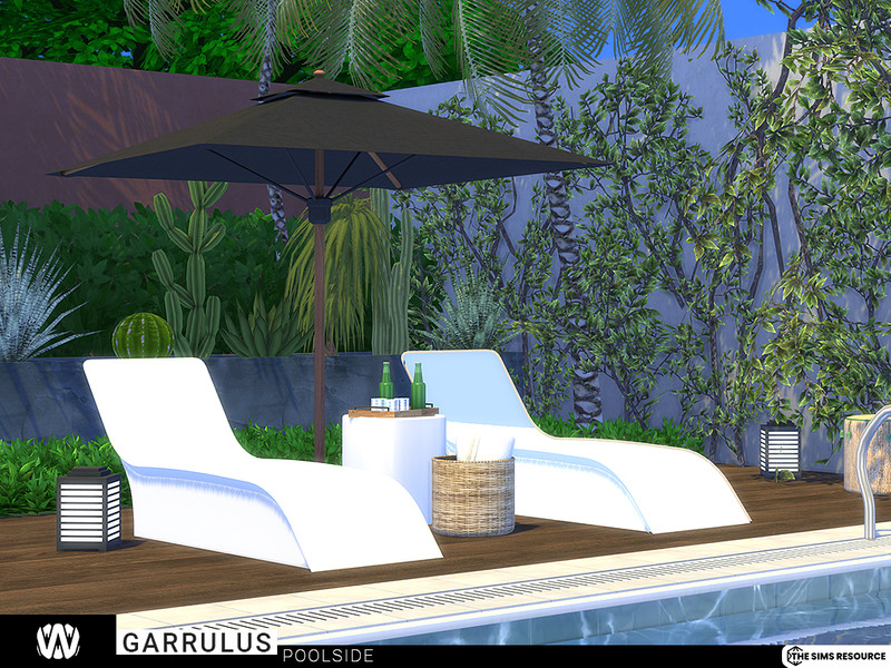 Sims 4 Garrulus Poolside by wondymoon