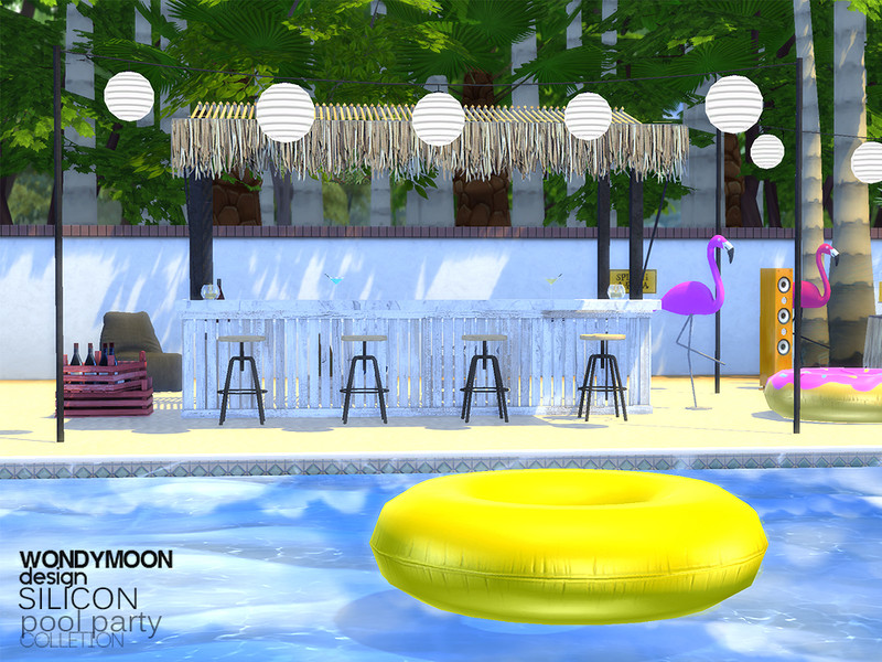 Sims 4 Silicon Pool Party - Part I by wondymoon