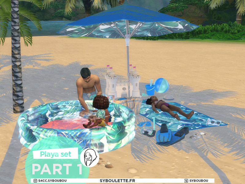 Sims 4 Patreon release - Playa set - Part 1 by Syboubou