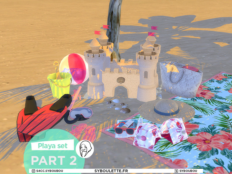 Sims 4 Patreon release - Playa set - Part 2 by Syboubou