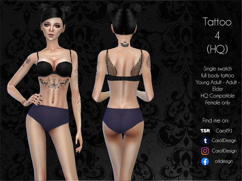 Sims 4 Tattoo 4 (HQ) by Caroll91