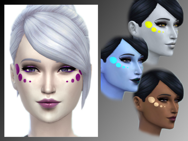 Sims 4 Simply Spots Cheek Patterns by Xyliax