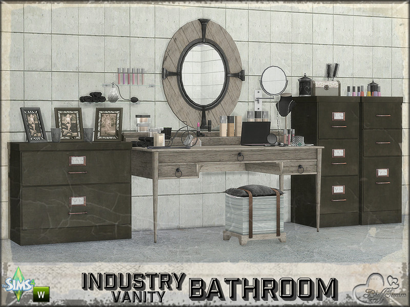 Sims 4 Bathroom Industry - The Vanity by BuffSumm