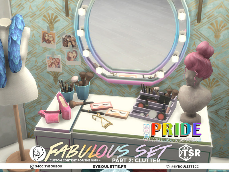 Sims 4 Fabulous set - Part 2: Clutter by Syboubou