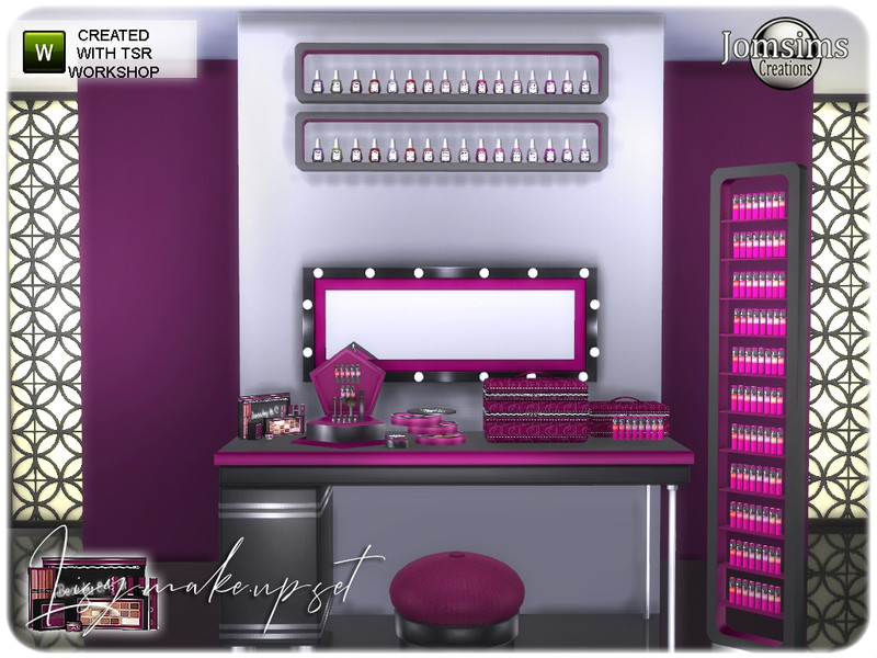 Sims 4 Lisy decor make up set by jomsims