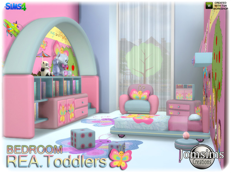 Sims 4 Rea toddlers bedroom by jomsims