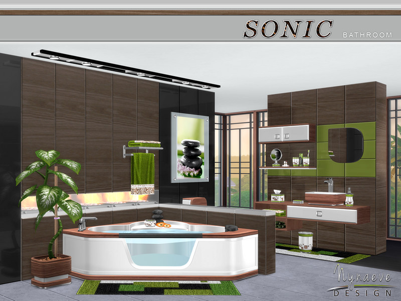 Sims 4 Sonic Bathroom by NynaeveDesign