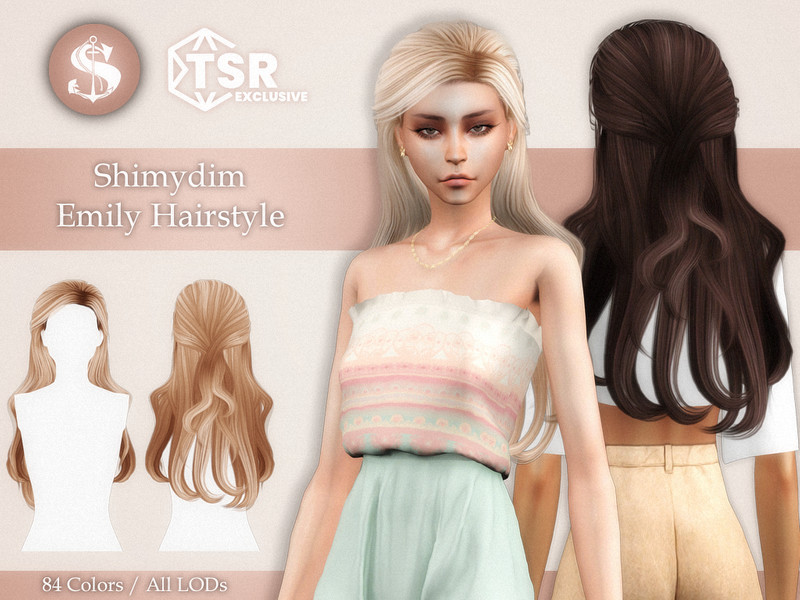 Sims 4 Emily Hairstyle by Shimydim