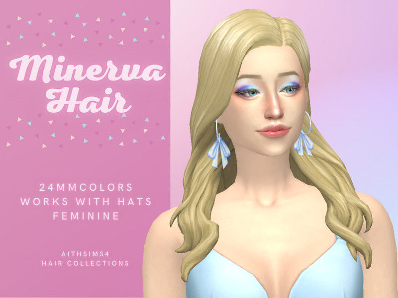 Sims 4 Minerva Hair F by aithsims